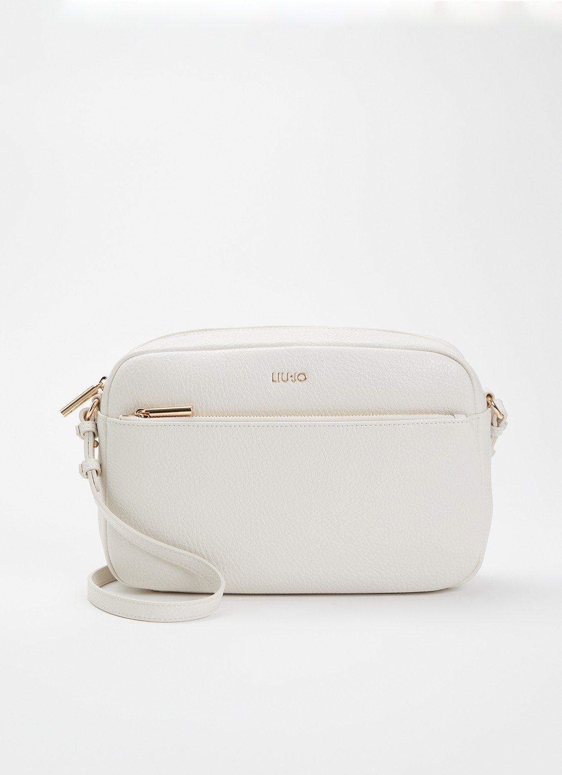 Liu Jo Crossbodytas met logo - voorkant creme