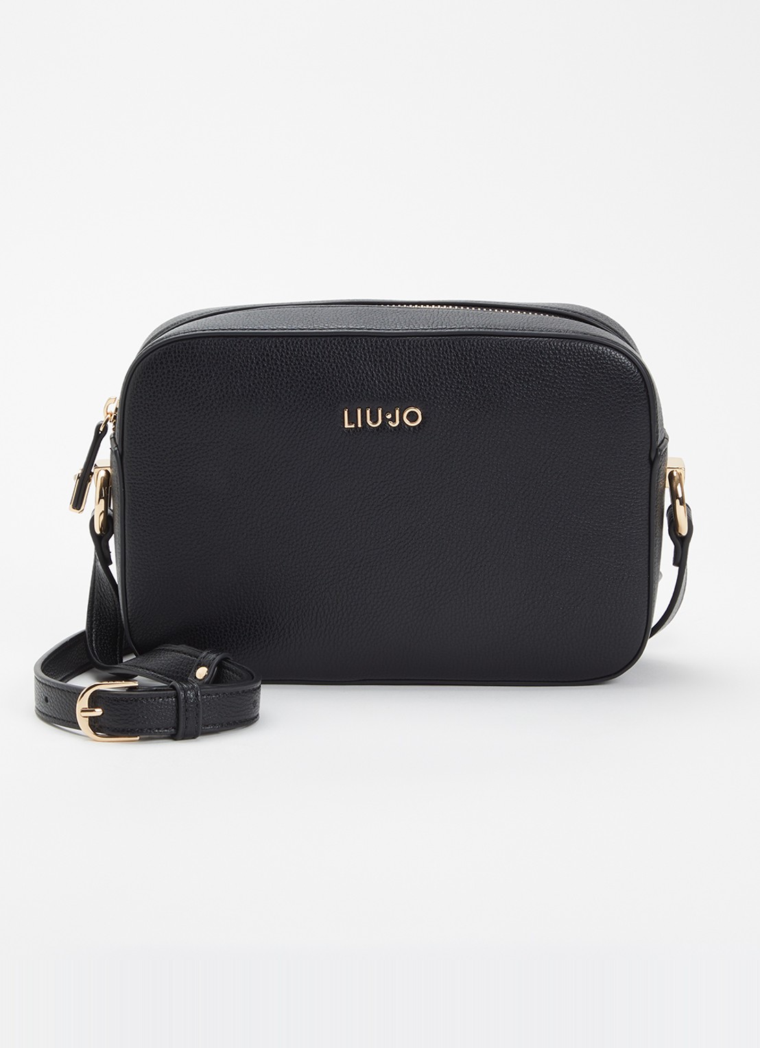 Liu Jo Crossbodytas met logo - voorkant 5 zwart
