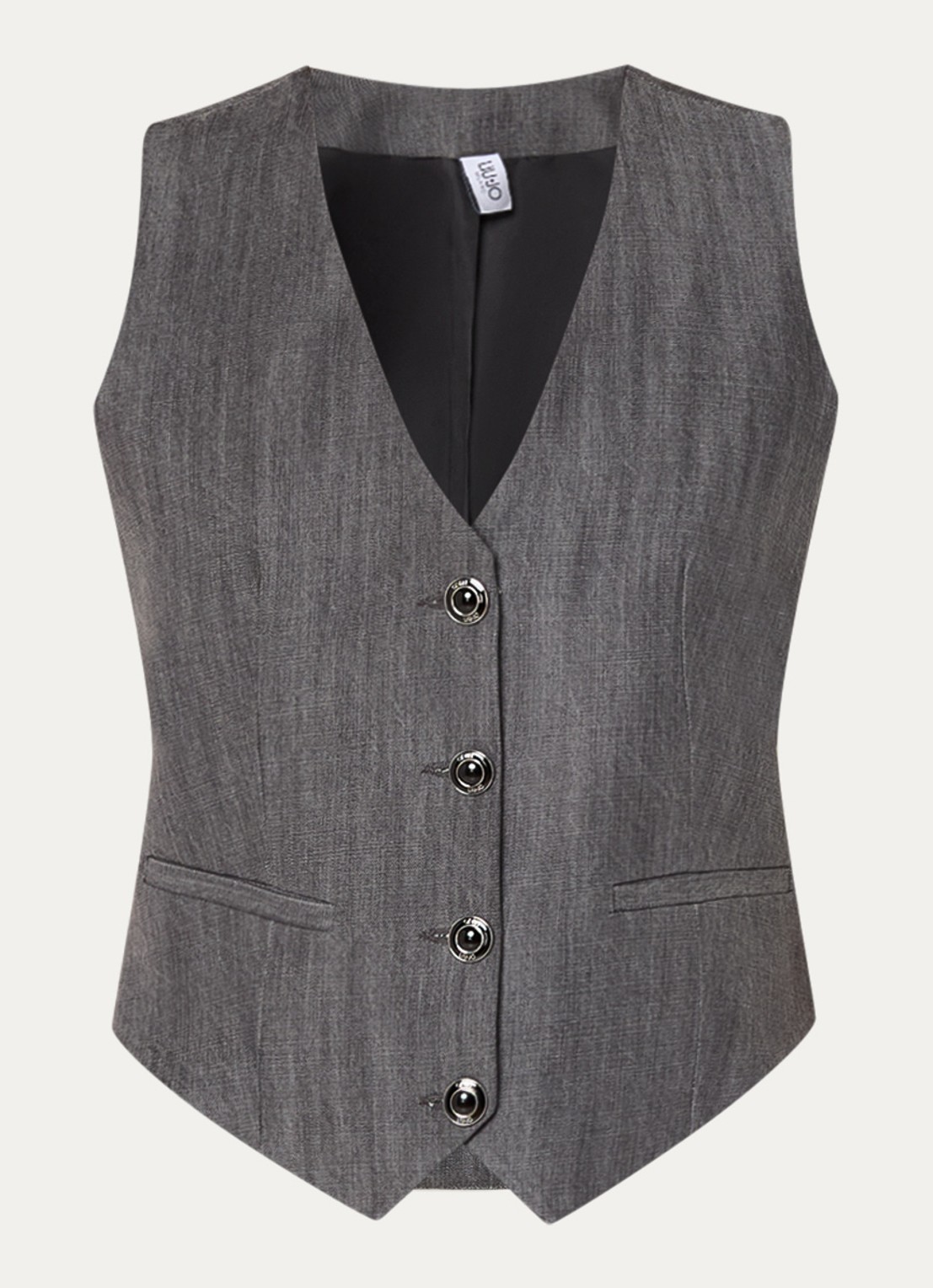 Liu Jo Gilet   - voorkant donkergrijs