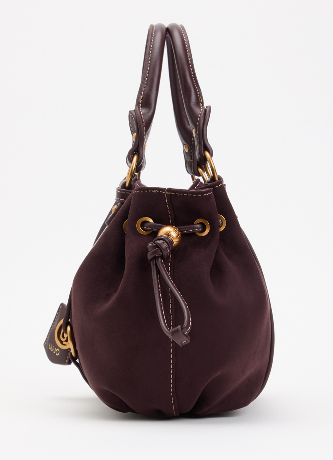 Liu Jo Handtas met afneembare schouderriem - detail 3 aubergine