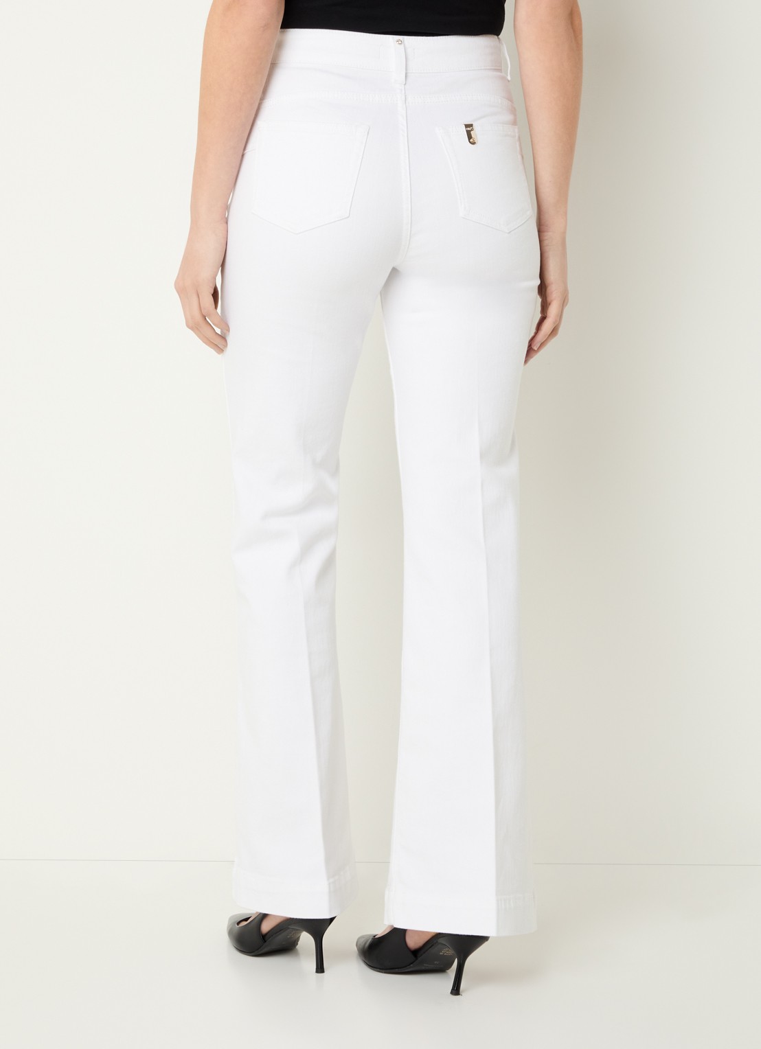 Liu Jo High waist flared jeans met gekleurde wassing - achterkant 2 wit