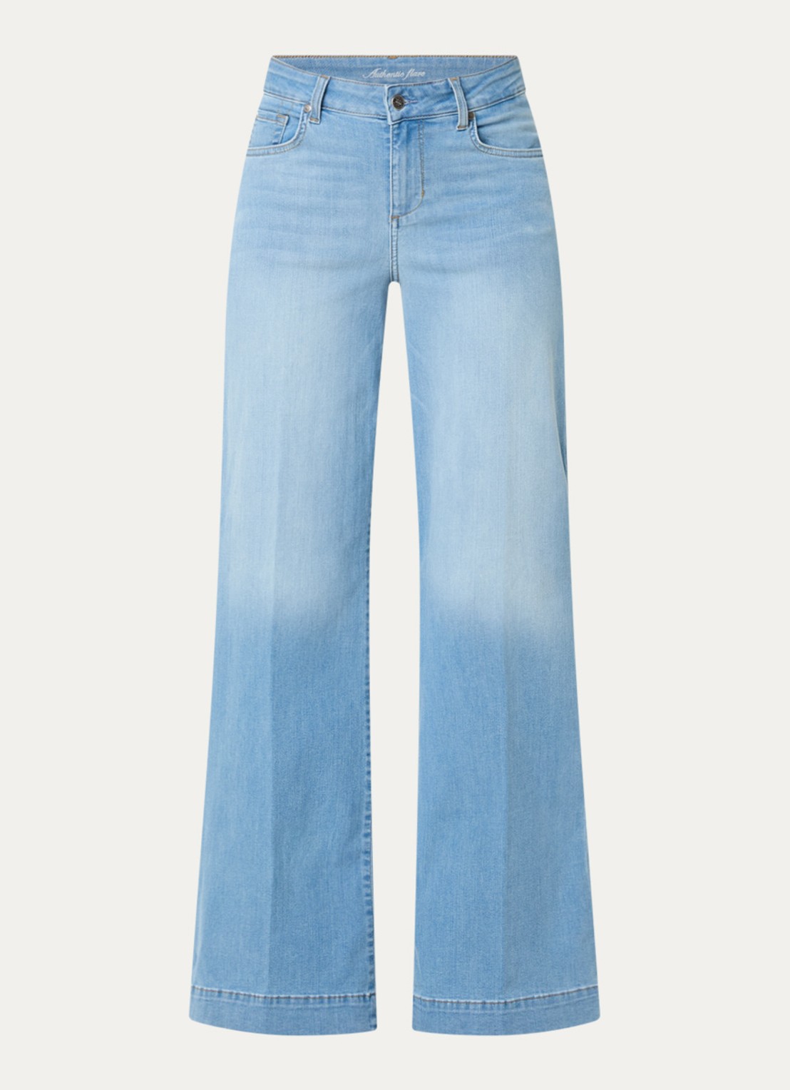 Liu Jo High waist flared jeans met medium wassing - voorkant 2 indigo