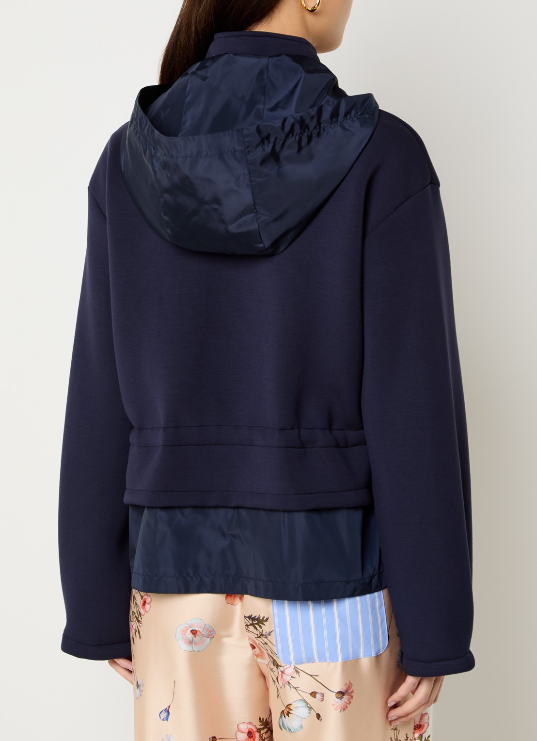 Liu Jo Jack met capuchon en klepzakken - achterkant donkerblauw