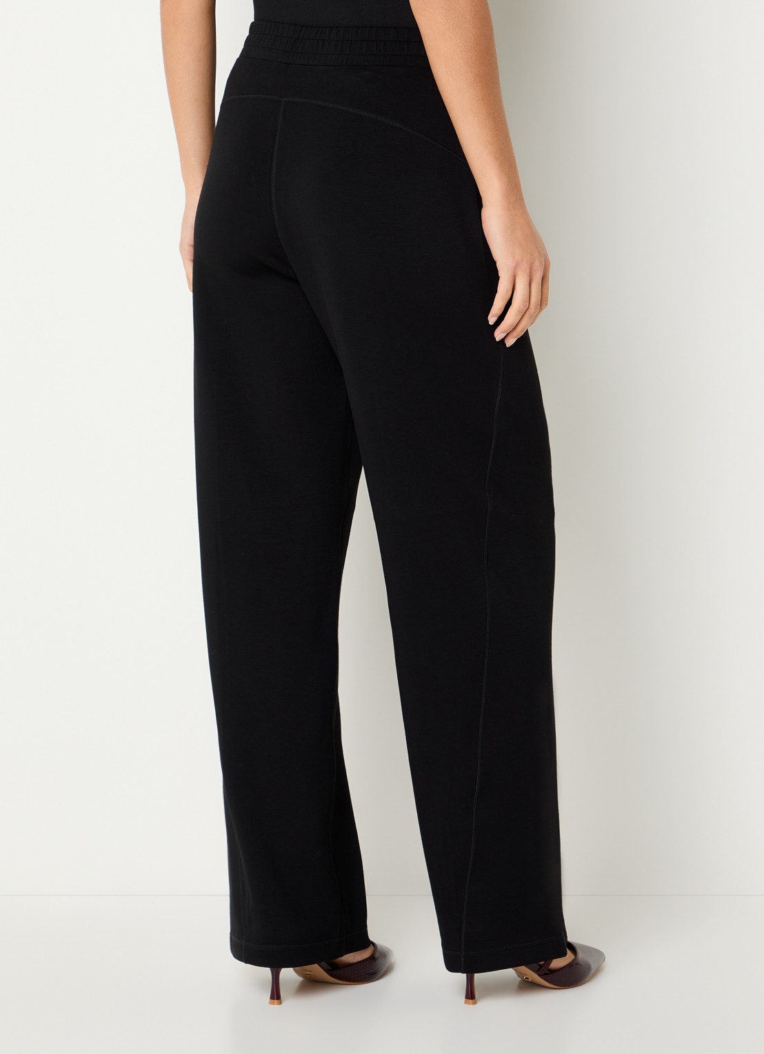 Liu Jo Low waist loose fit loungebroek met strass - achterkant 4 zwart