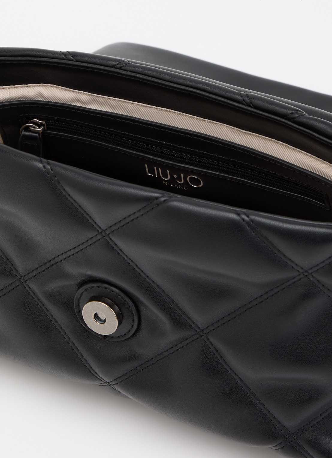 Liu Jo Medium LaPuffy crossbodytas met quilt patroon en afneembare schouderriem - detail 2 donkerblauw