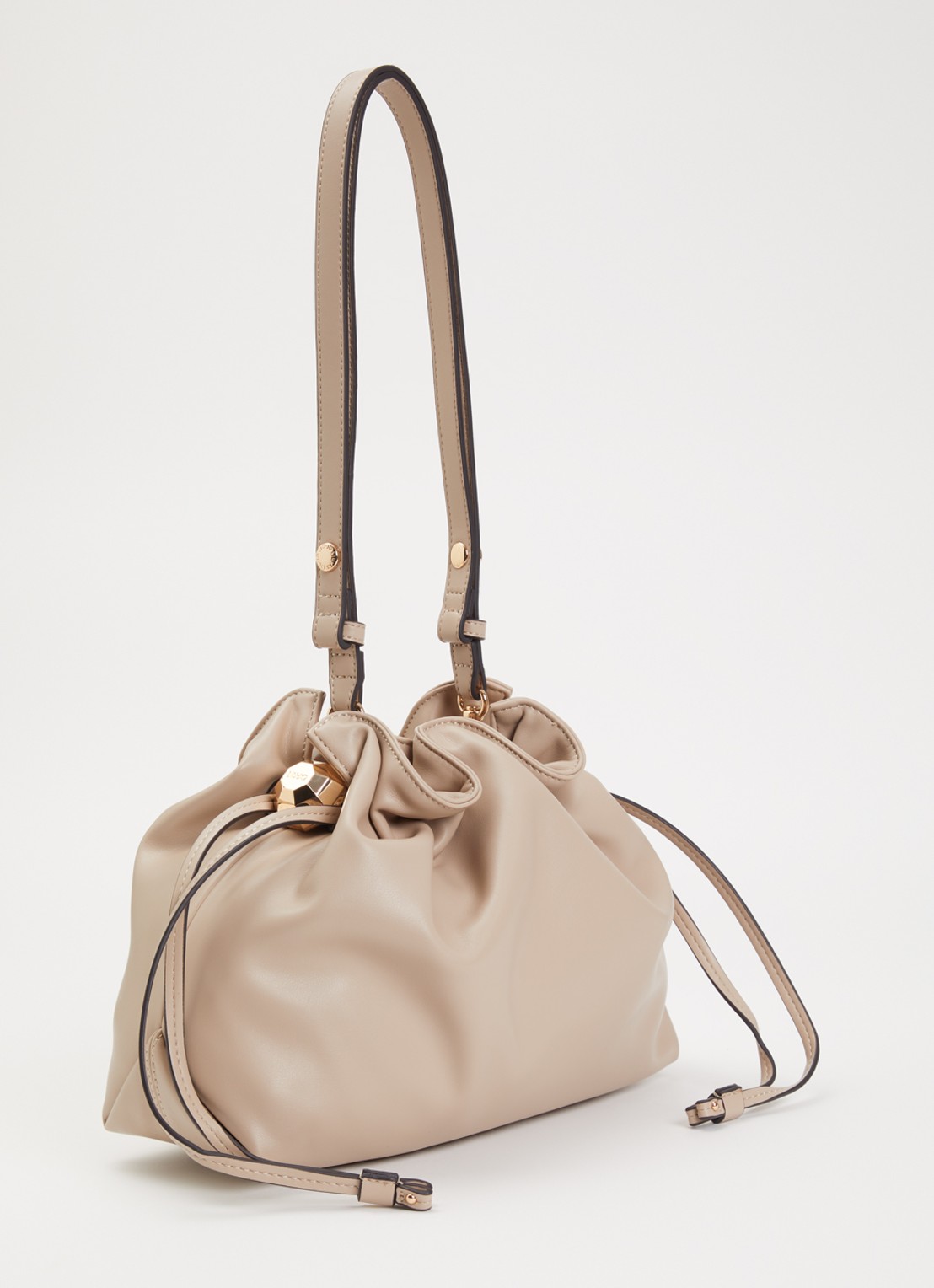 Liu Jo Medium Riccy schoudertas met afneembare schouderriem  - achterkant 2 beige