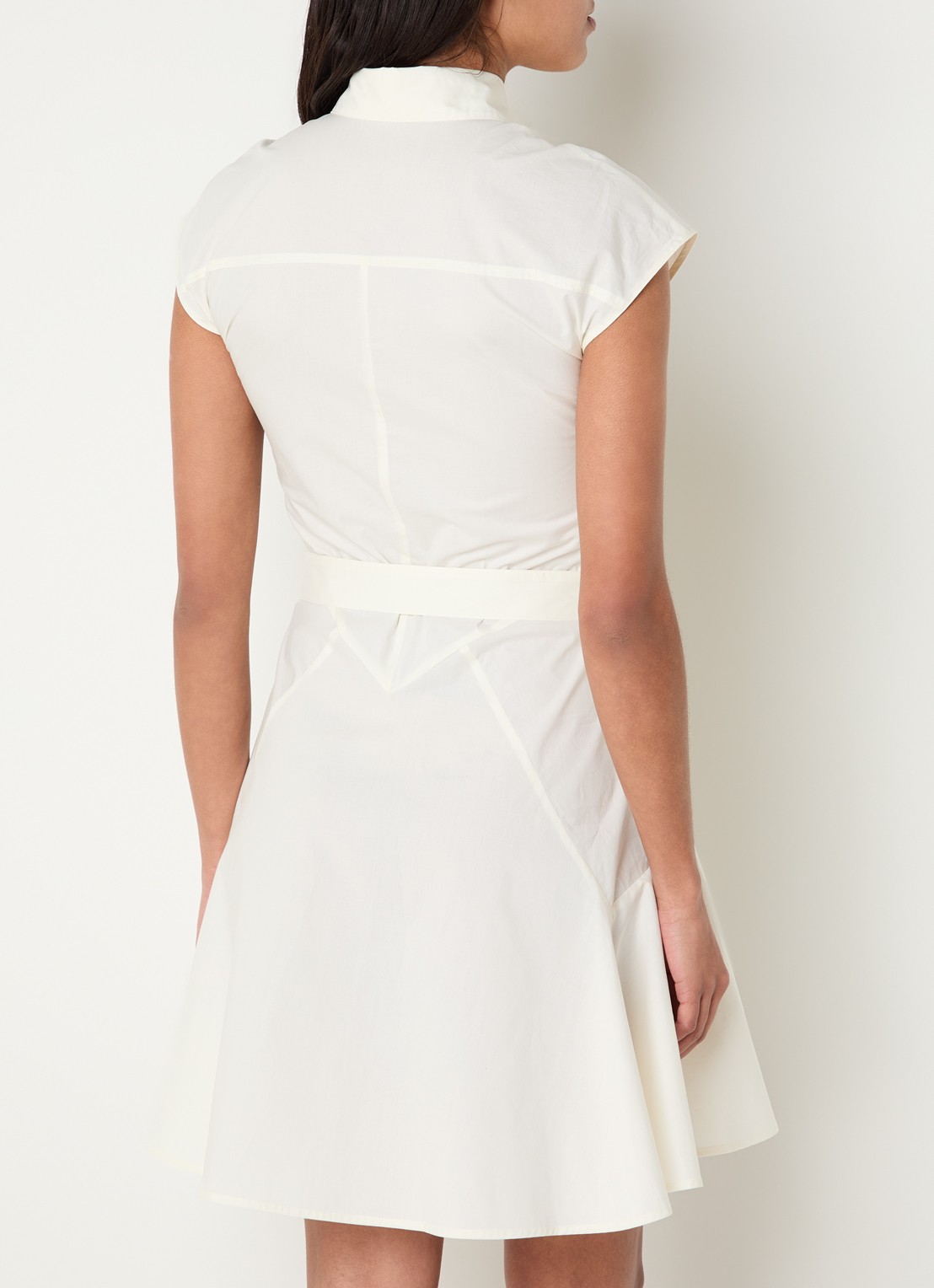 Liu Jo Mini blousejurk met borstzakken - achterkant 3 wit