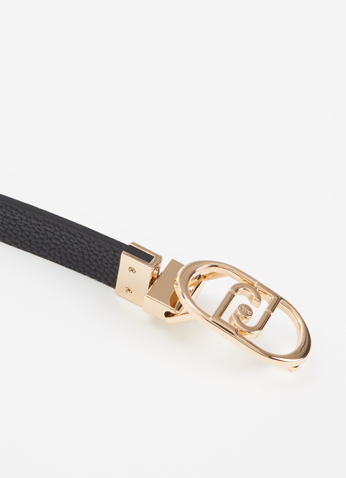 Liu Jo Reversible riem met logoprint  - detail 3 zwart