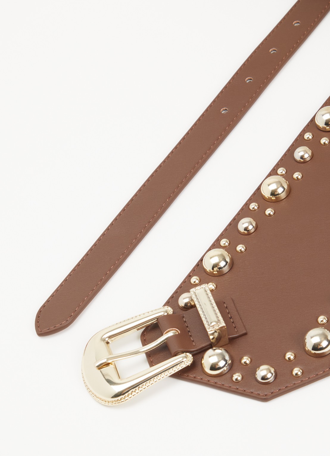 Liu Jo Riem met studs - detail bruin