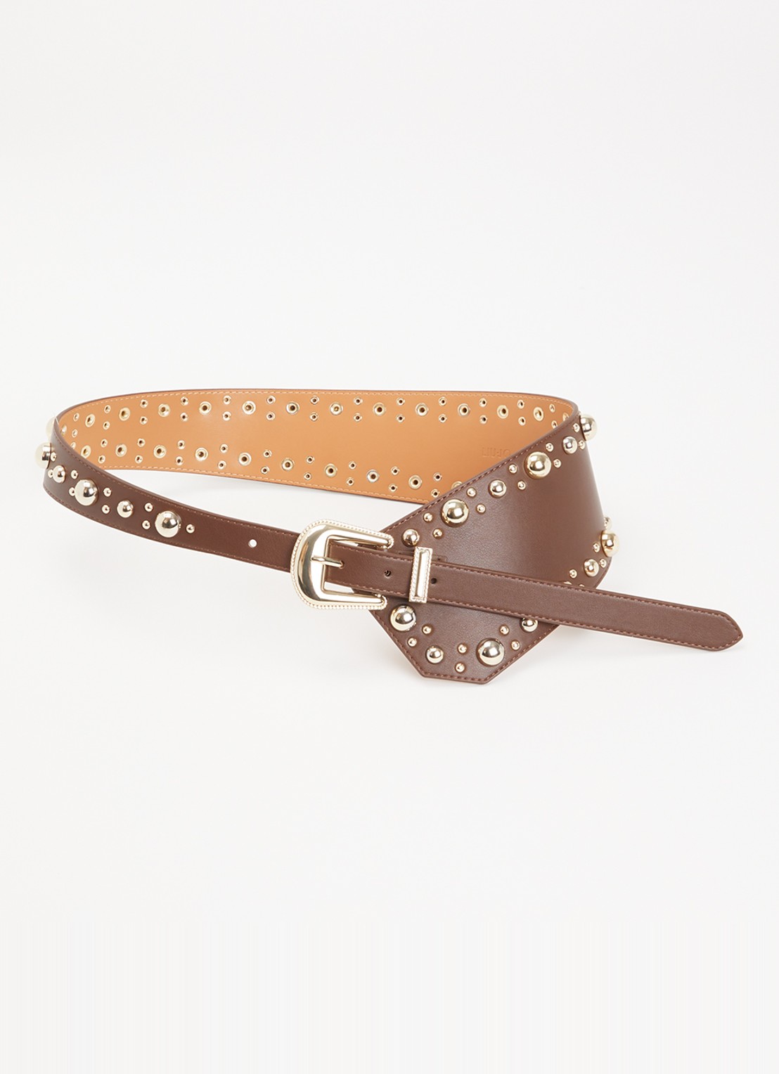 Liu Jo Riem met studs - voorkant 2 bruin
