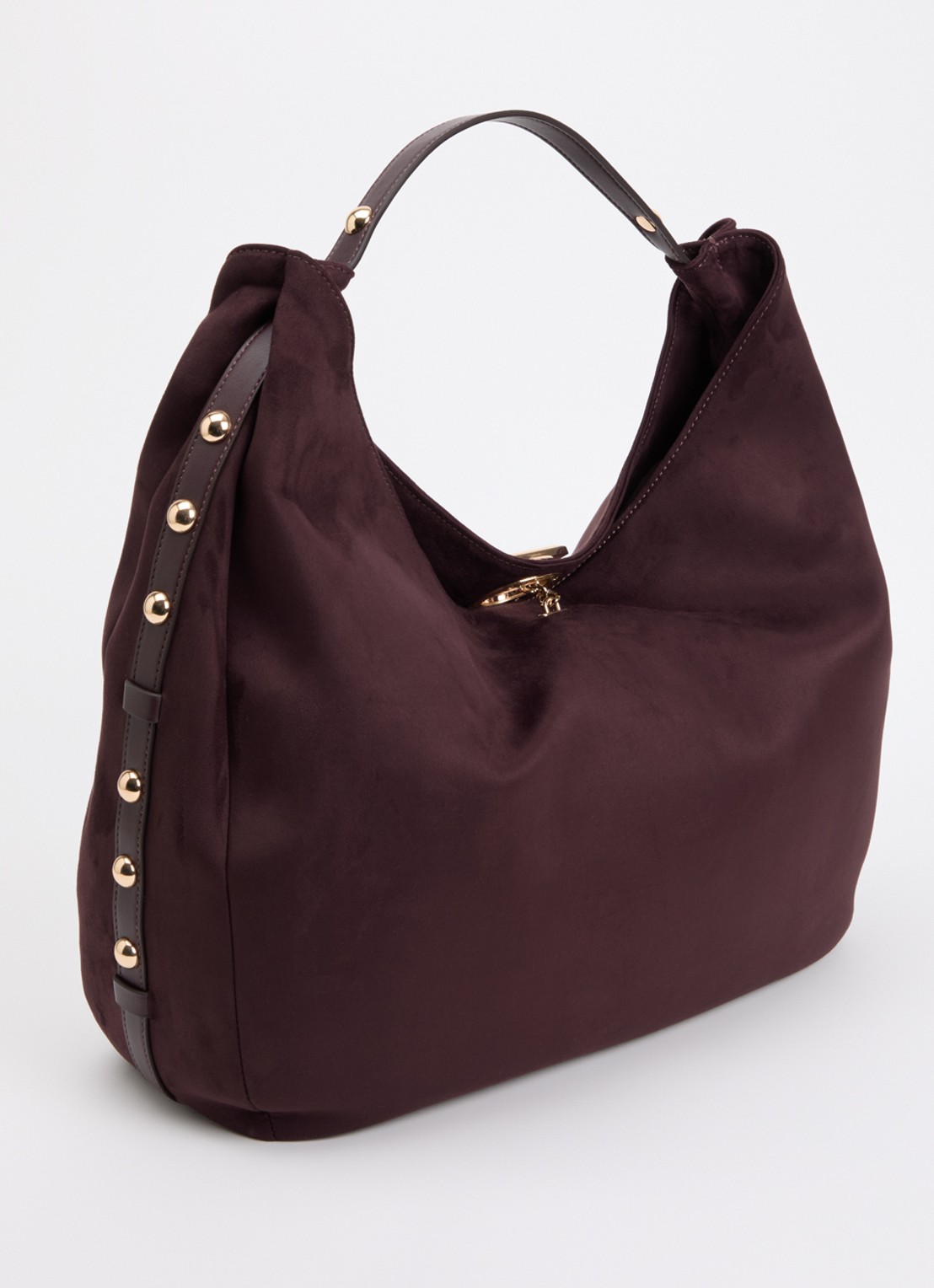 Liu Jo Schoudertas met studs - achterkant 4 aubergine