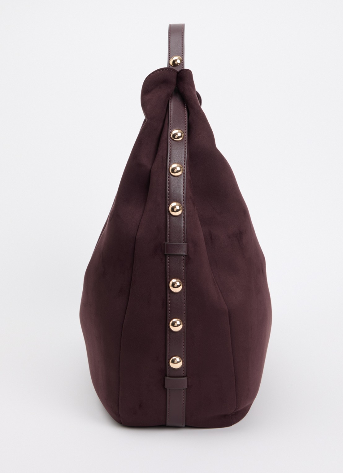 Liu Jo Schoudertas met studs - detail 2 aubergine