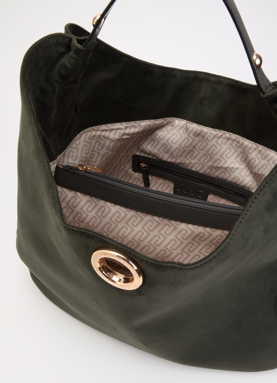 Liu Jo Schoudertas met studs - detail 2 groen