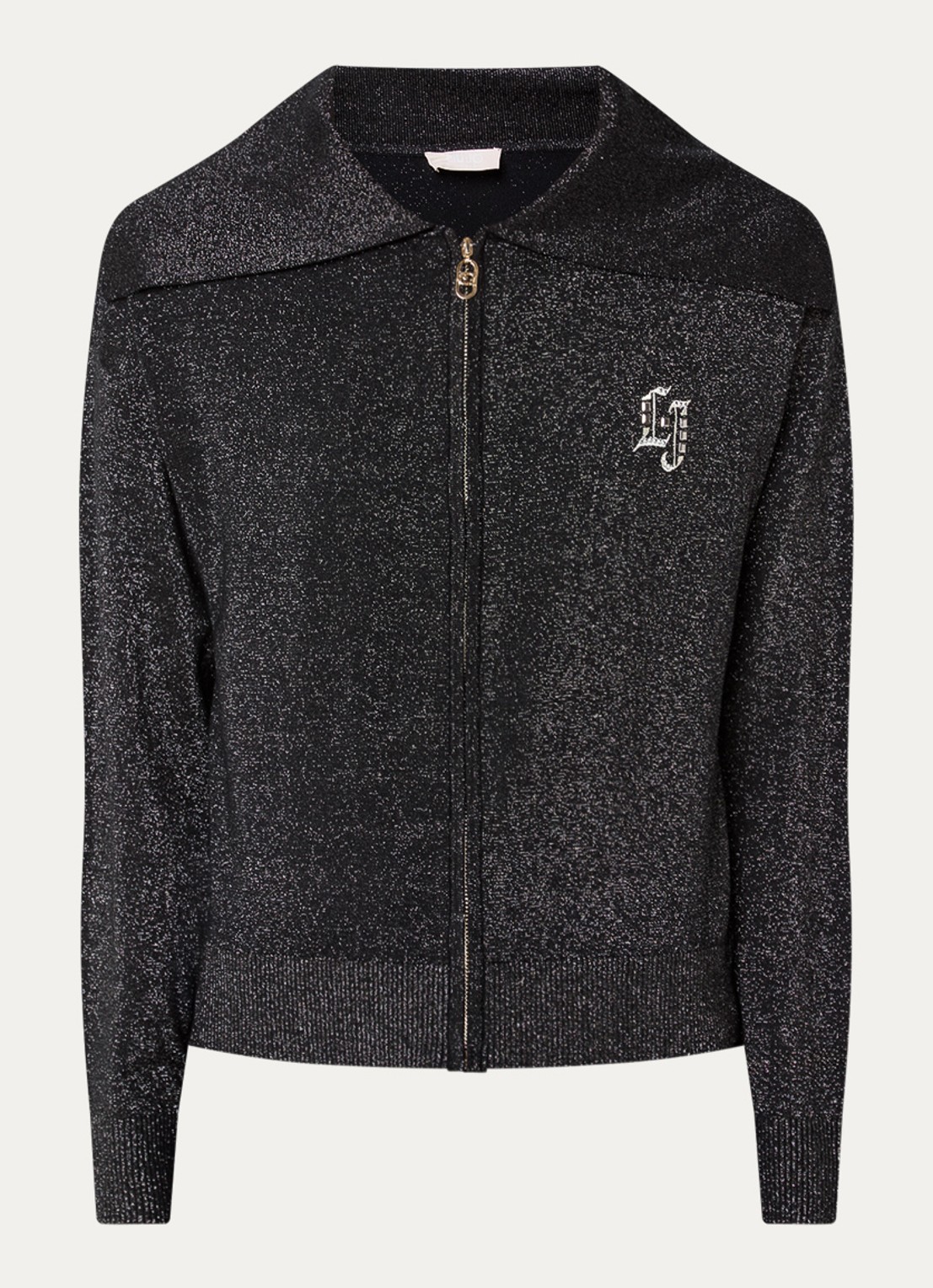 Liu Jo Set van sweatvest met mouwloze top 2-delig - voorkant zwart