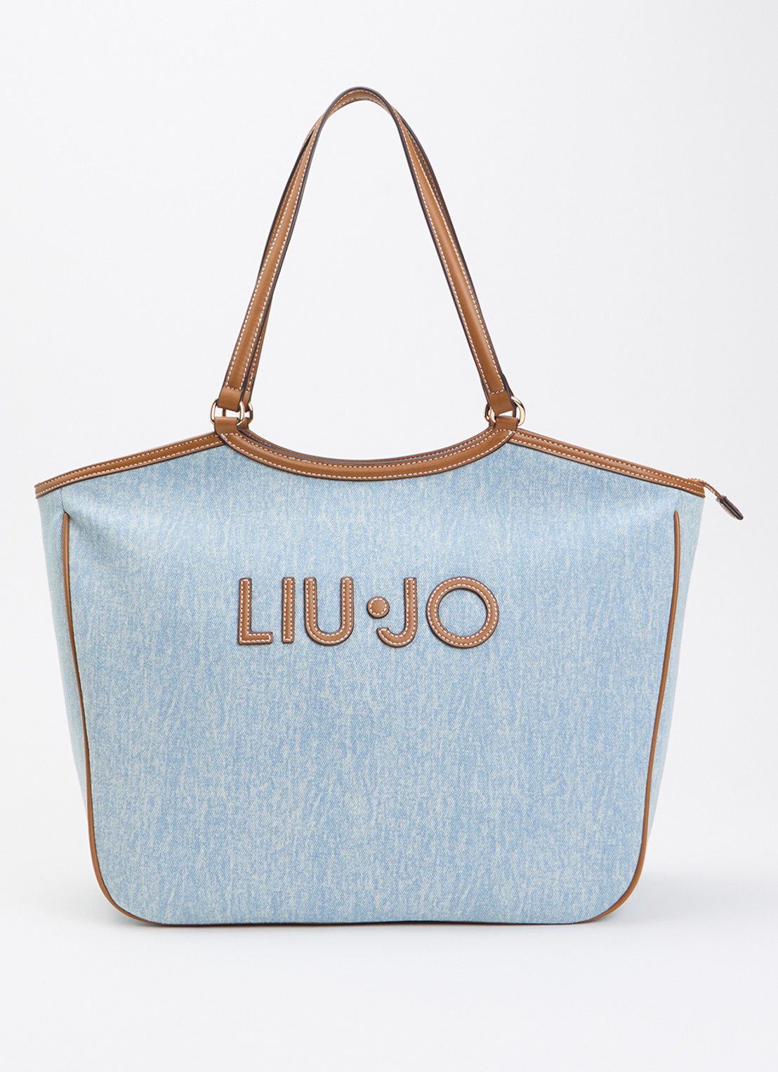 Liu Jo Shopper met logo - voorkant 5 lichtblauw