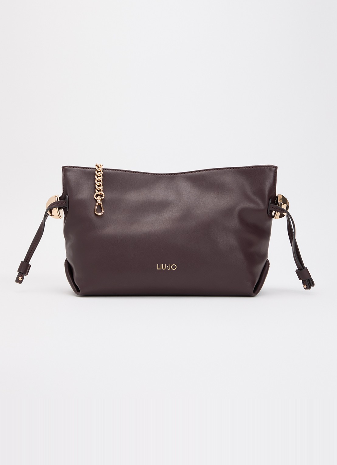 Liu Jo Small Riccy schoudertas met afneembare schouderriem  - voorkant 2 aubergine