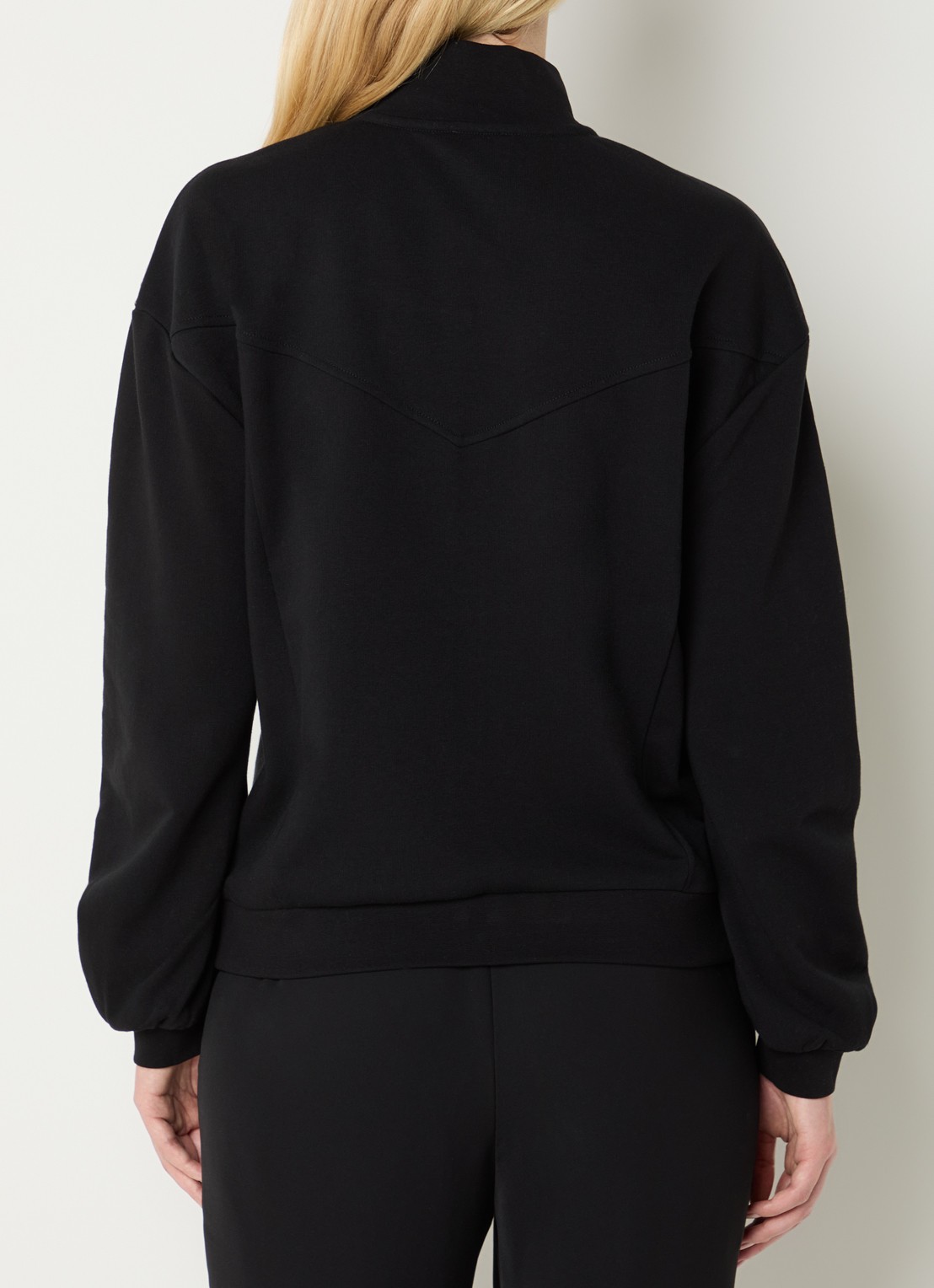 Liu Jo Sweatvest met strass en steekzakken - achterkant 2 zwart