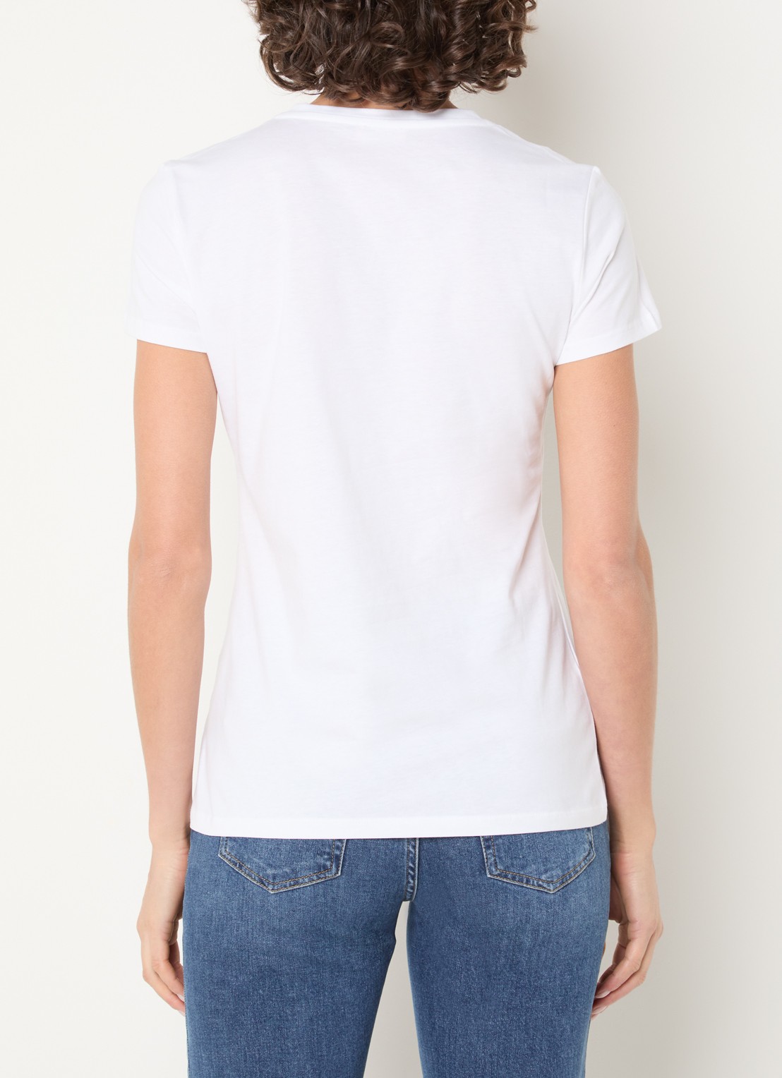 Liu Jo T-shirt met logoprint en strass - achterkant 4 blauw