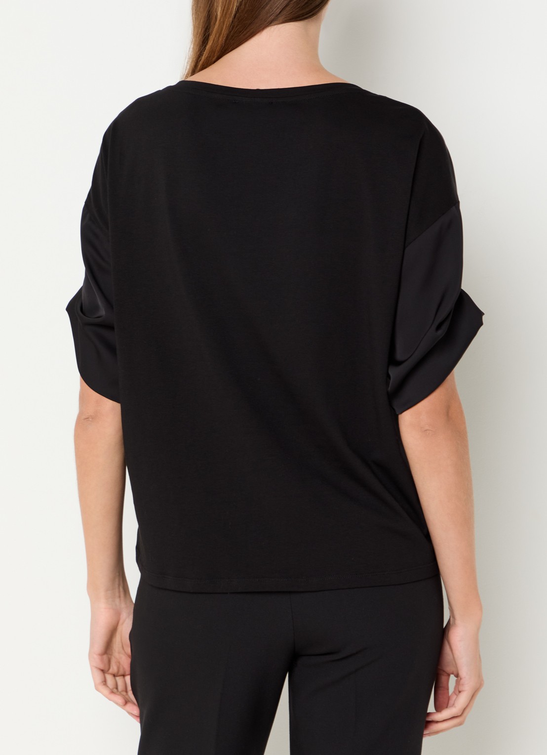 Liu Jo T-shirt met strass - achterkant zwart