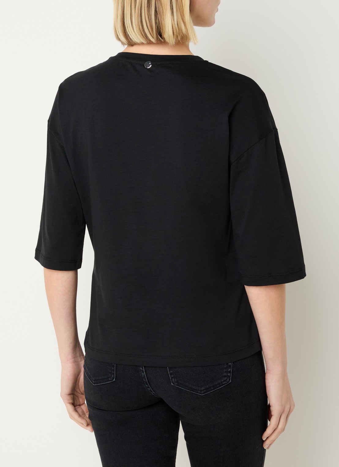 Liu Jo T-shirt met strass - achterkant 3 zwart