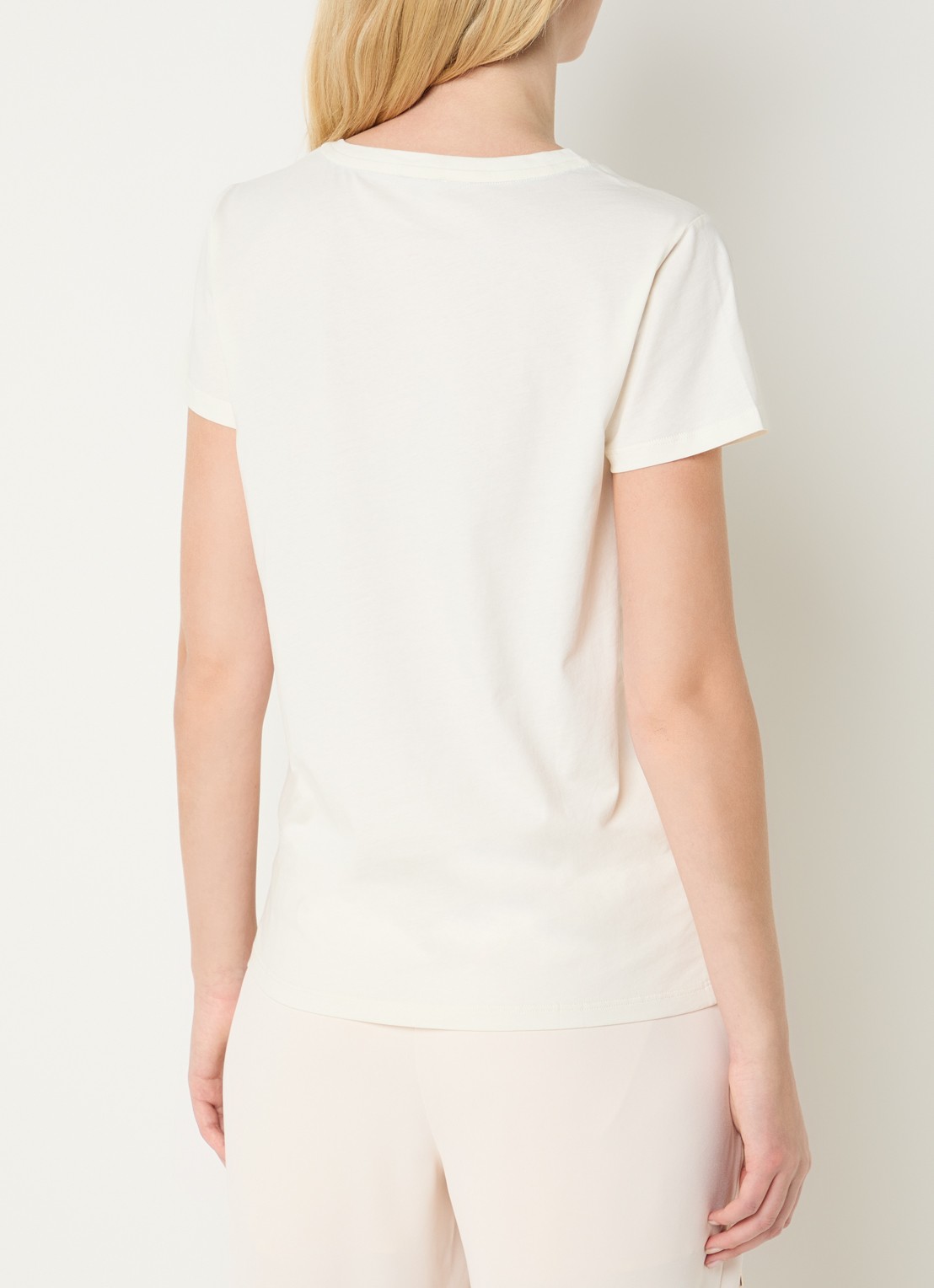Liu Jo T-shirt met strass - achterkant 4 creme