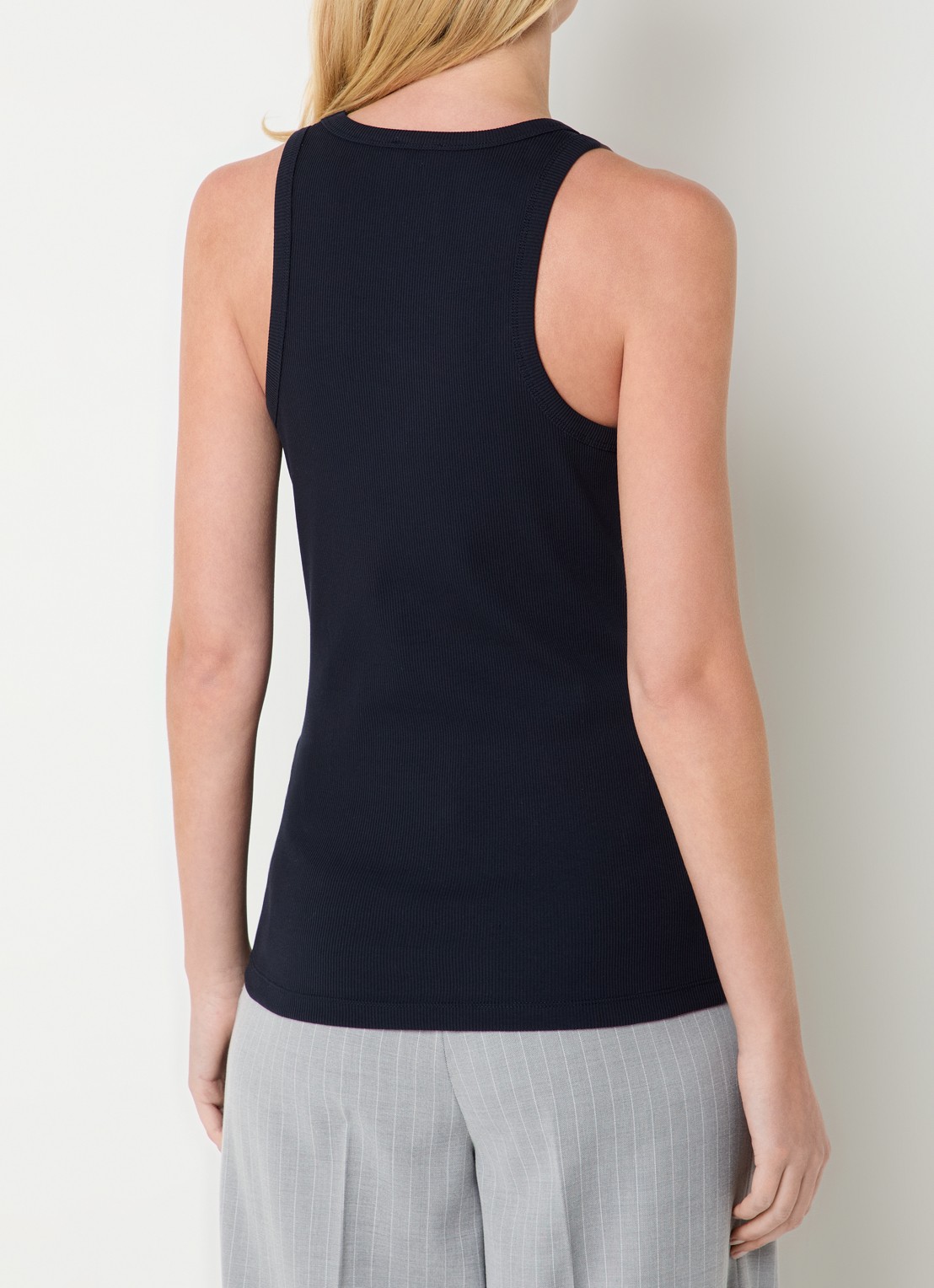 Liu Jo Tanktop met logo - achterkant 4 donkerblauw
