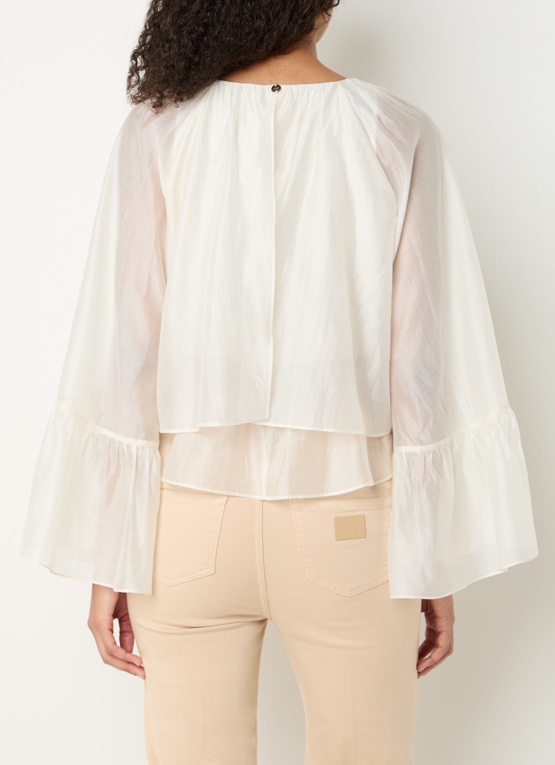 Liu Jo Tuniek met trompetmouw - achterkant 4 creme