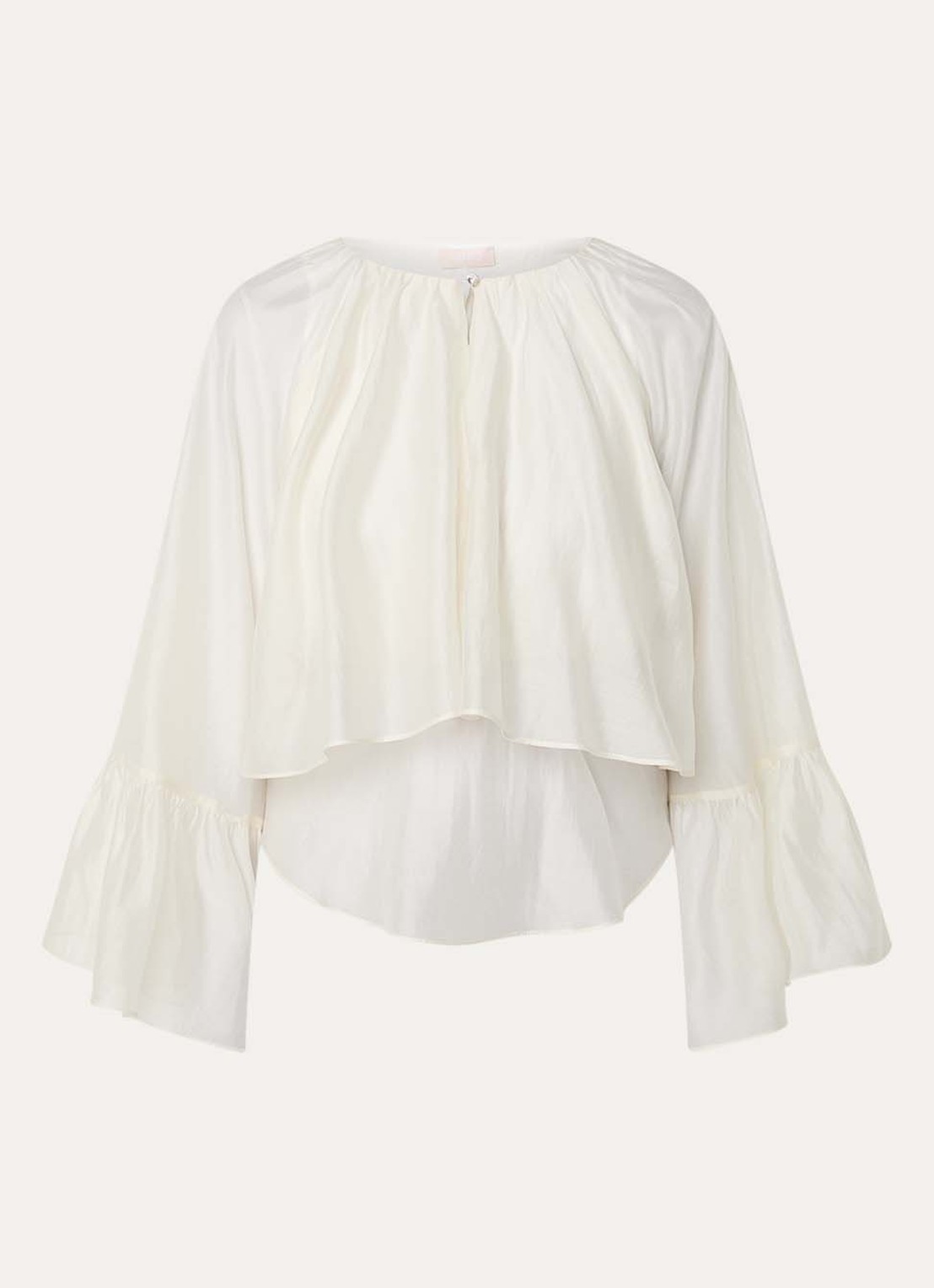 Liu Jo Tuniek met trompetmouw - voorkant 2 creme