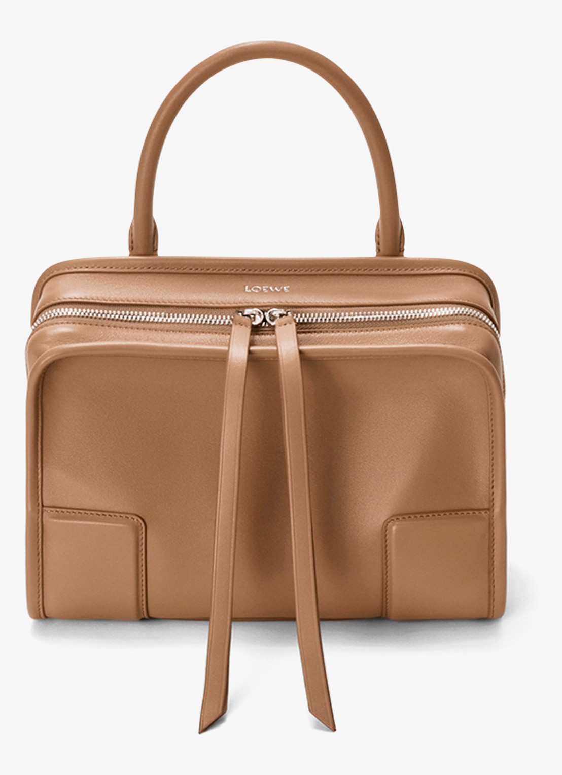 LOEWE Amazona 180 Small schoudertas van kalfsleer - detail 5 bruin