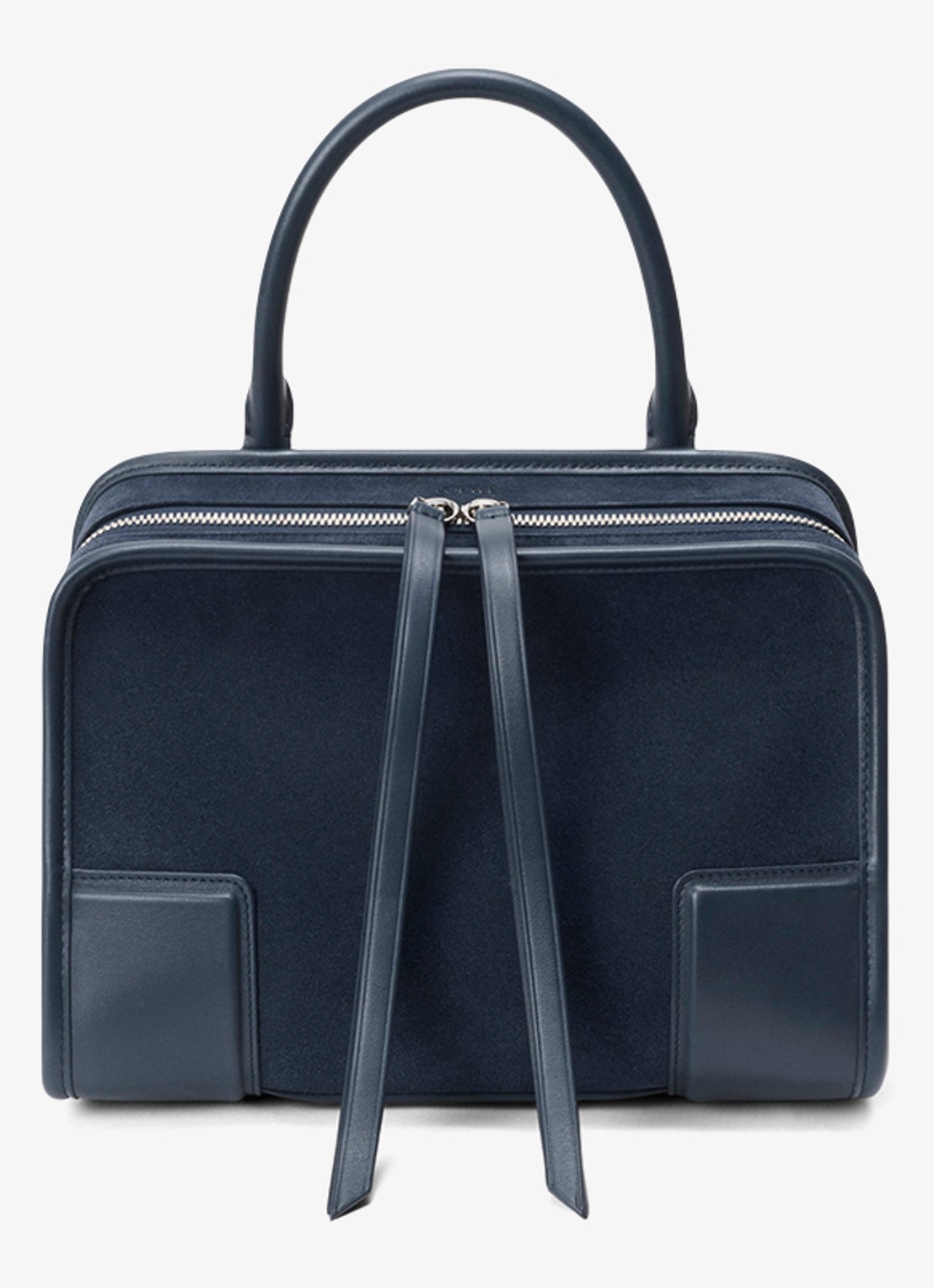 LOEWE Amazona Small handtas van kalfsleer - detail 6 donkerblauw