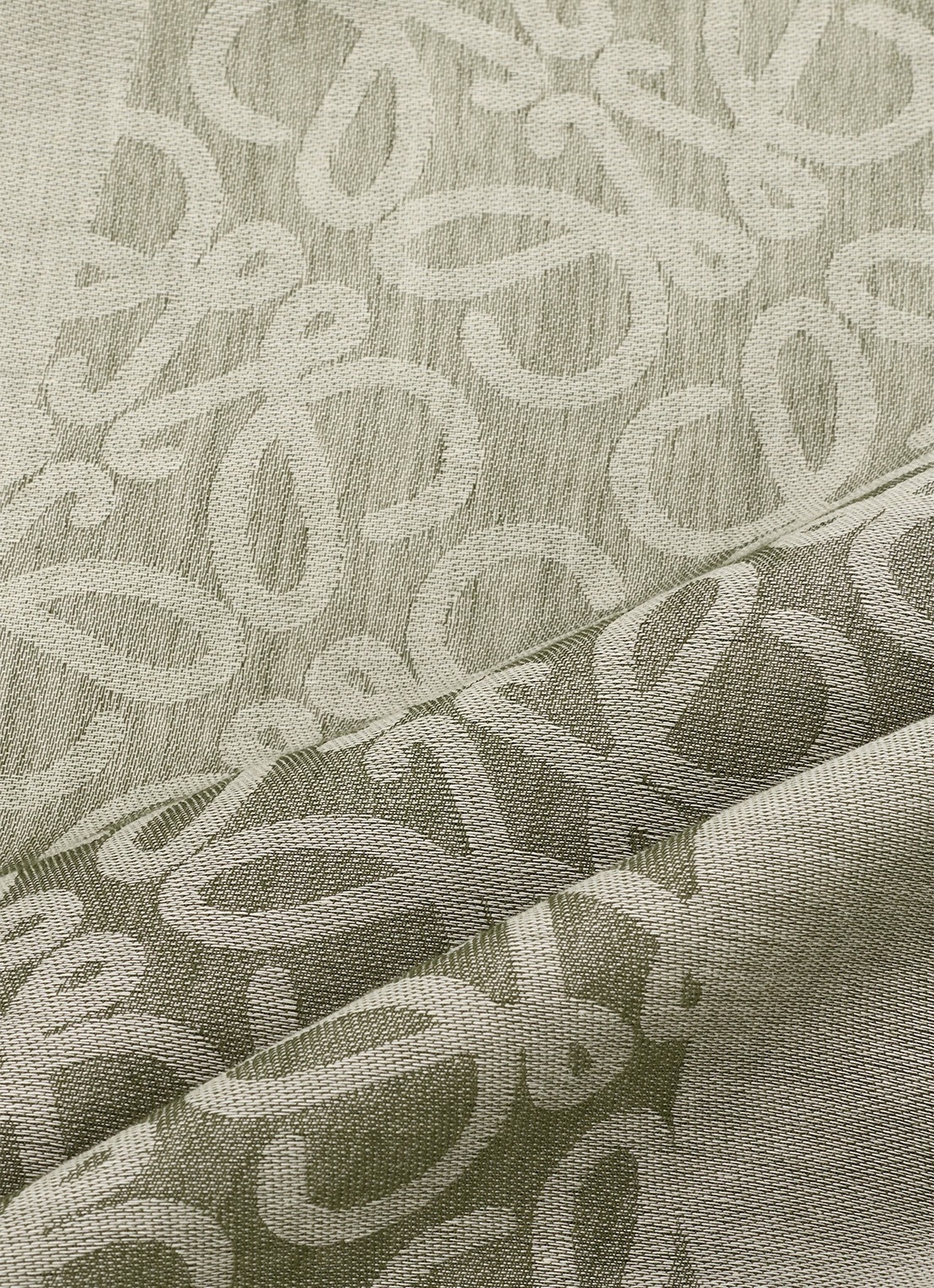 LOEWE Anagram pareo met logoprint 190 x 105 cm - detail 2 khaki