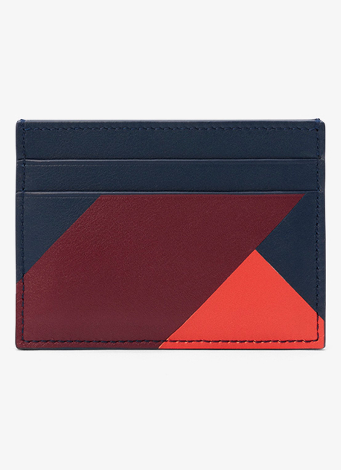 LOEWE Anagram pasjeshouder van kalfsleer - achterkant 2 donkerblauw