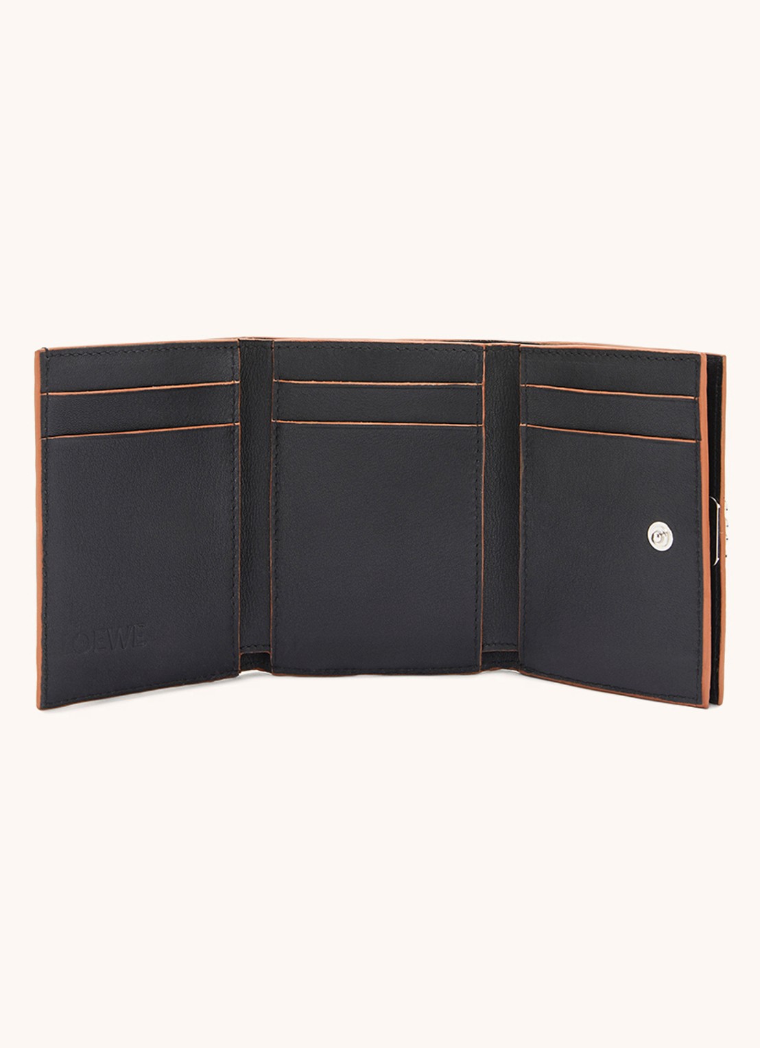 LOEWE Anagram portemonnee van kalfsleer - detail 3 zwart