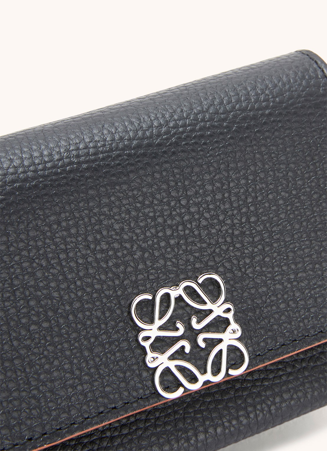 LOEWE Anagram portemonnee van kalfsleer - detail 5 zwart