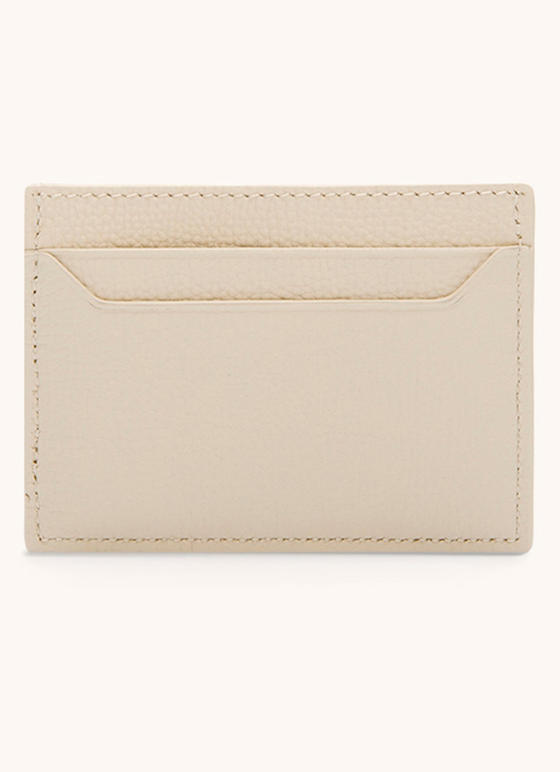 LOEWE Anagram Small pasjeshouder van kalfsleer - achterkant 3 gebroken wit