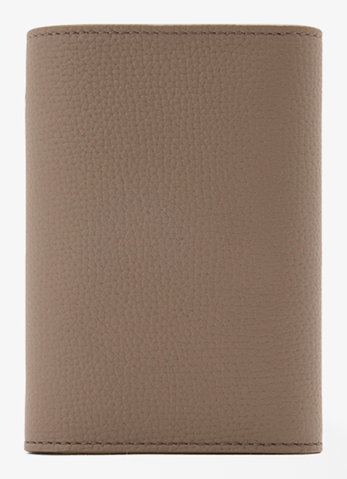 LOEWE Anagram Small portemonnee van kalfsleer - achterkant taupe