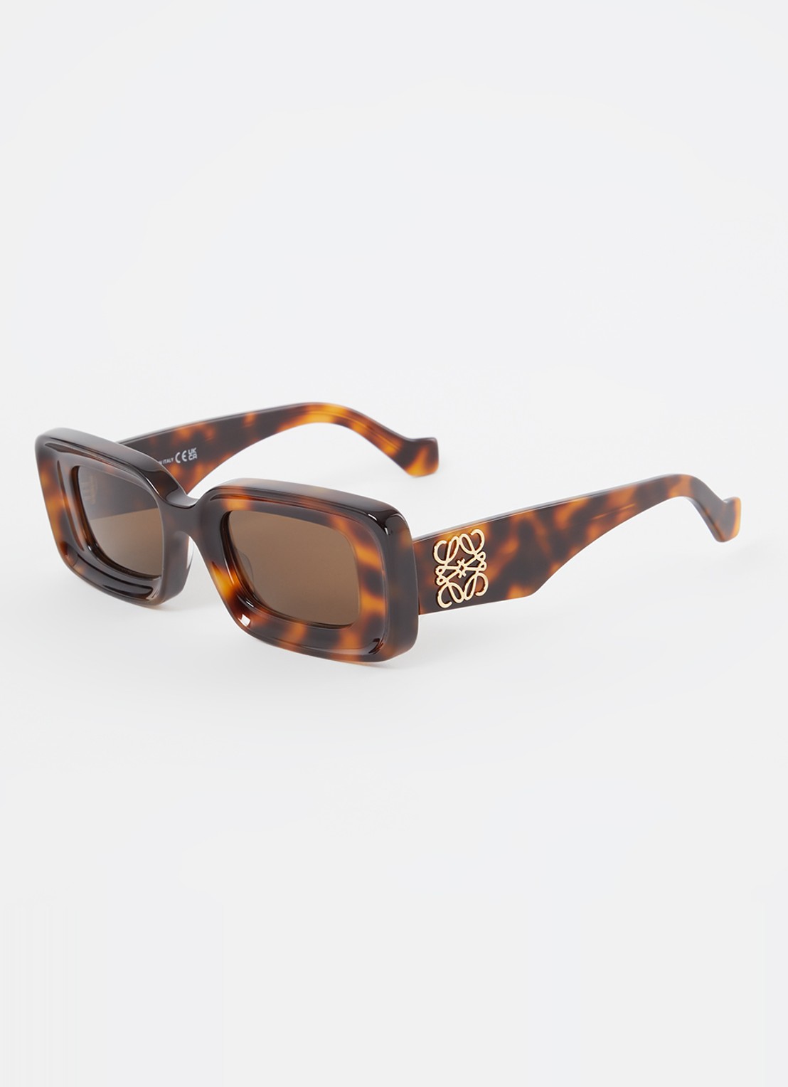 LOEWE Anagram zonnebril LW40101I - voorkant donkerbruin