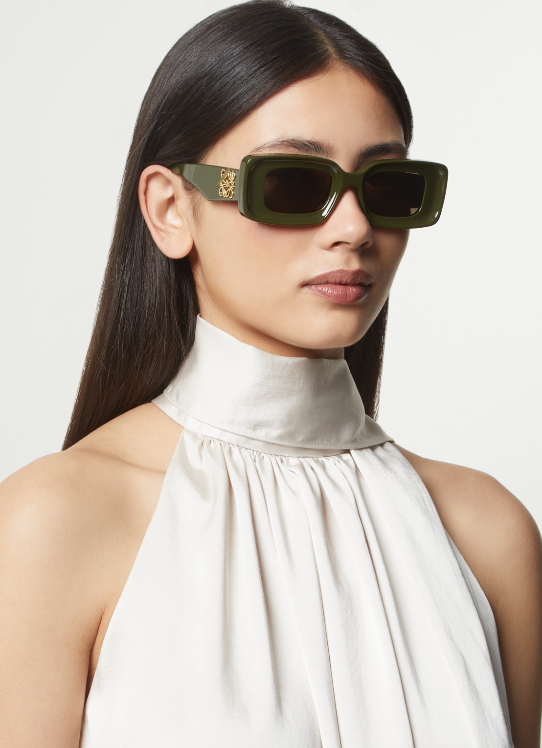 LOEWE Anagram zonnebril LW40101I - voorkant 5 bronsgroen