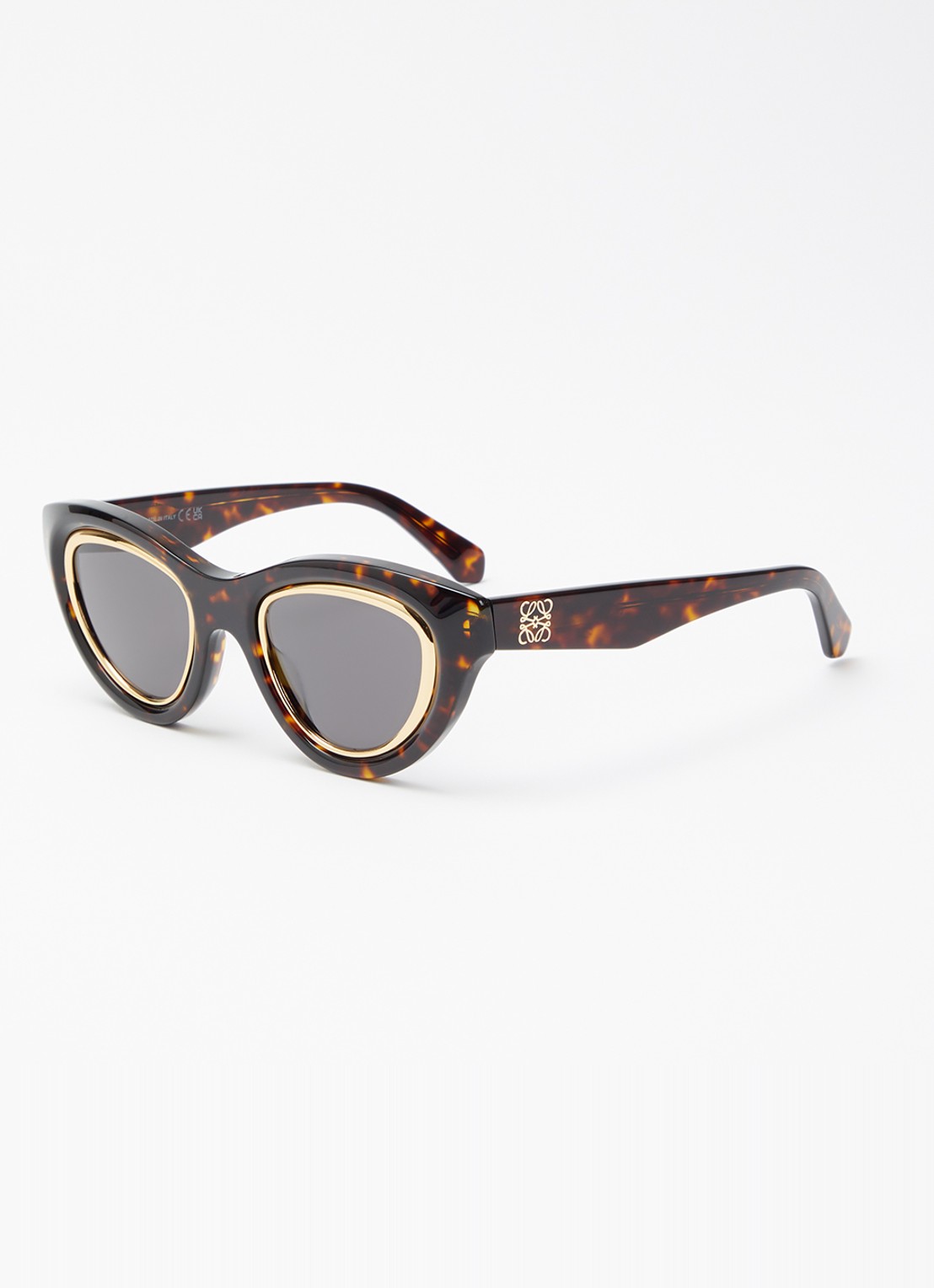 LOEWE Anagram zonnebril LW40182U - voorkant 4 bruin