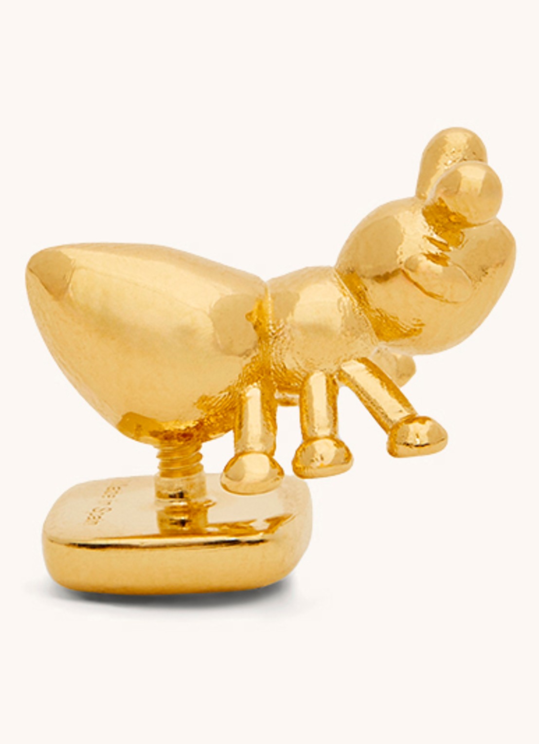 LOEWE Ant tasbedel met logo - voorkant goud
