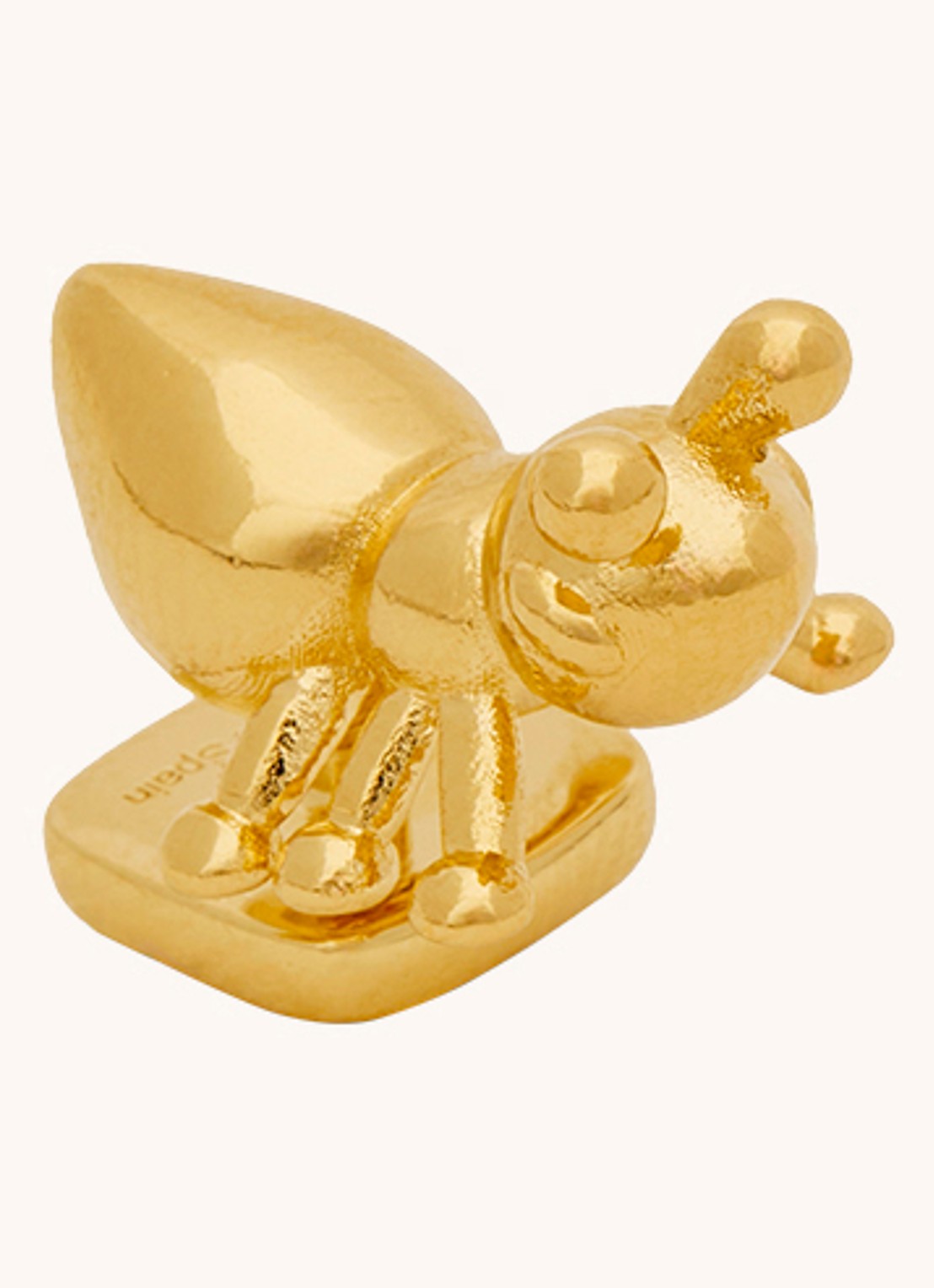 LOEWE Ant tasbedel met logo - voorkant 2 goud