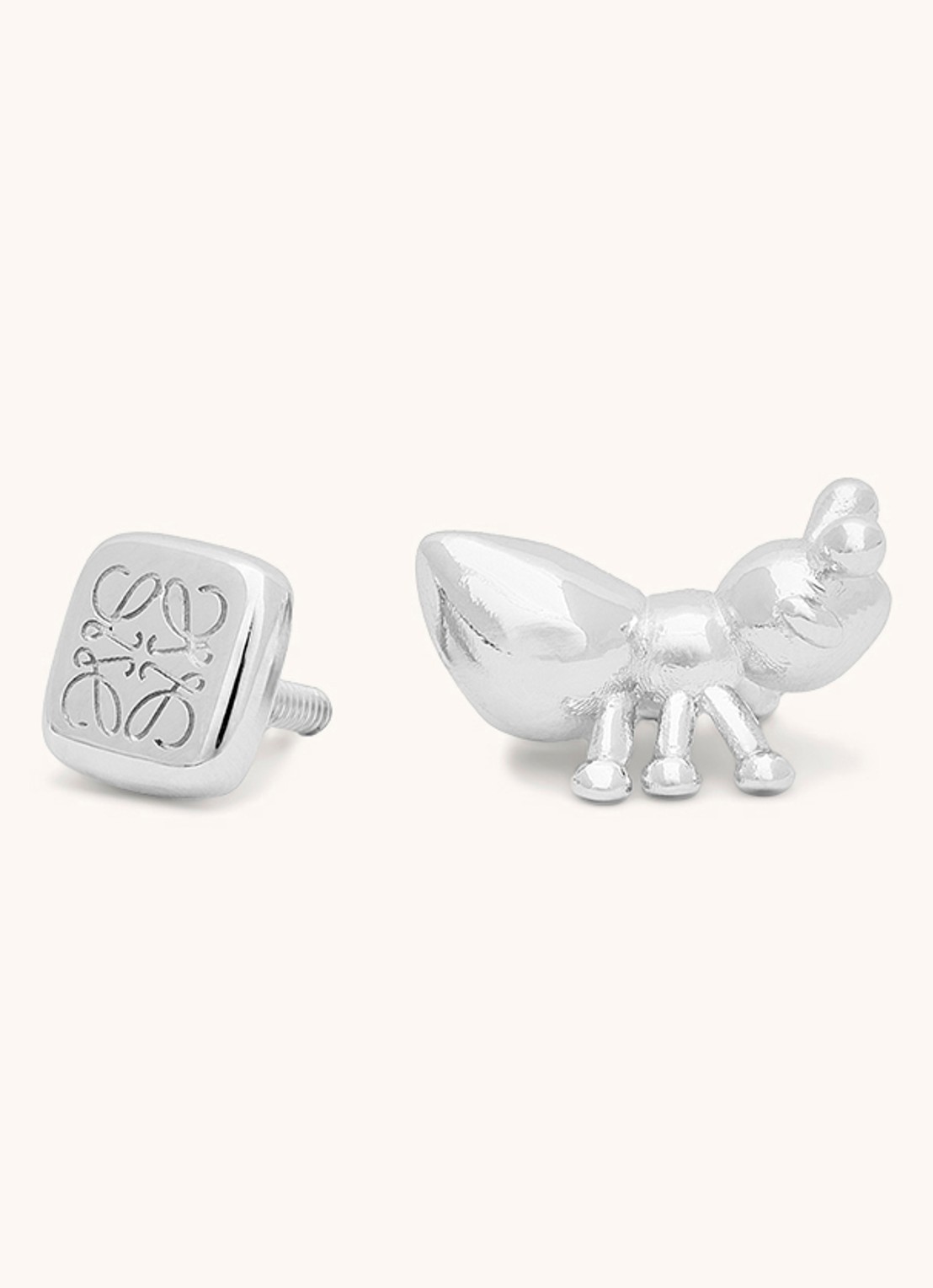 LOEWE Ant tasbedel met logo - detail 3 zilver