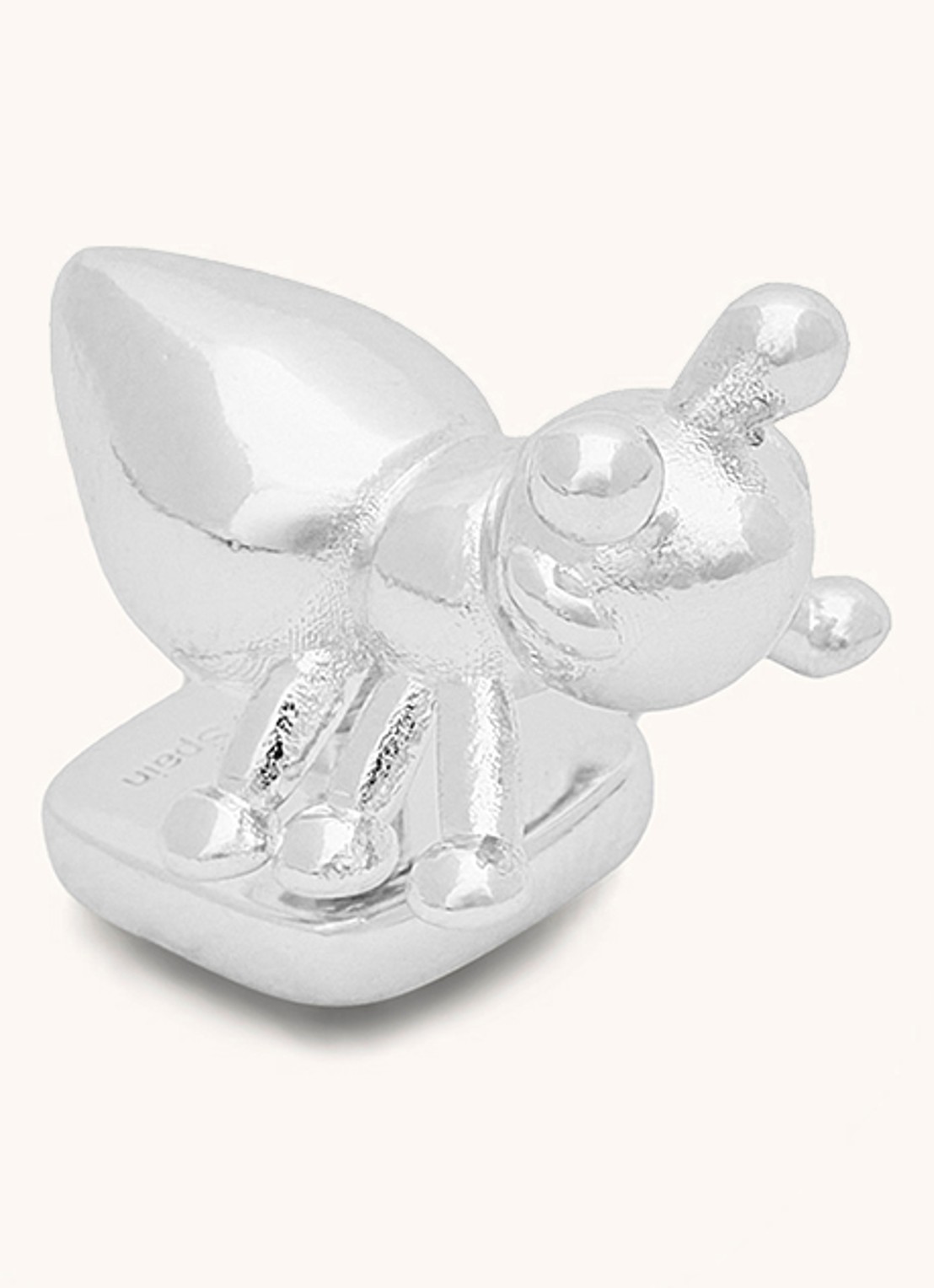 LOEWE Ant tasbedel met logo - voorkant 2 zilver