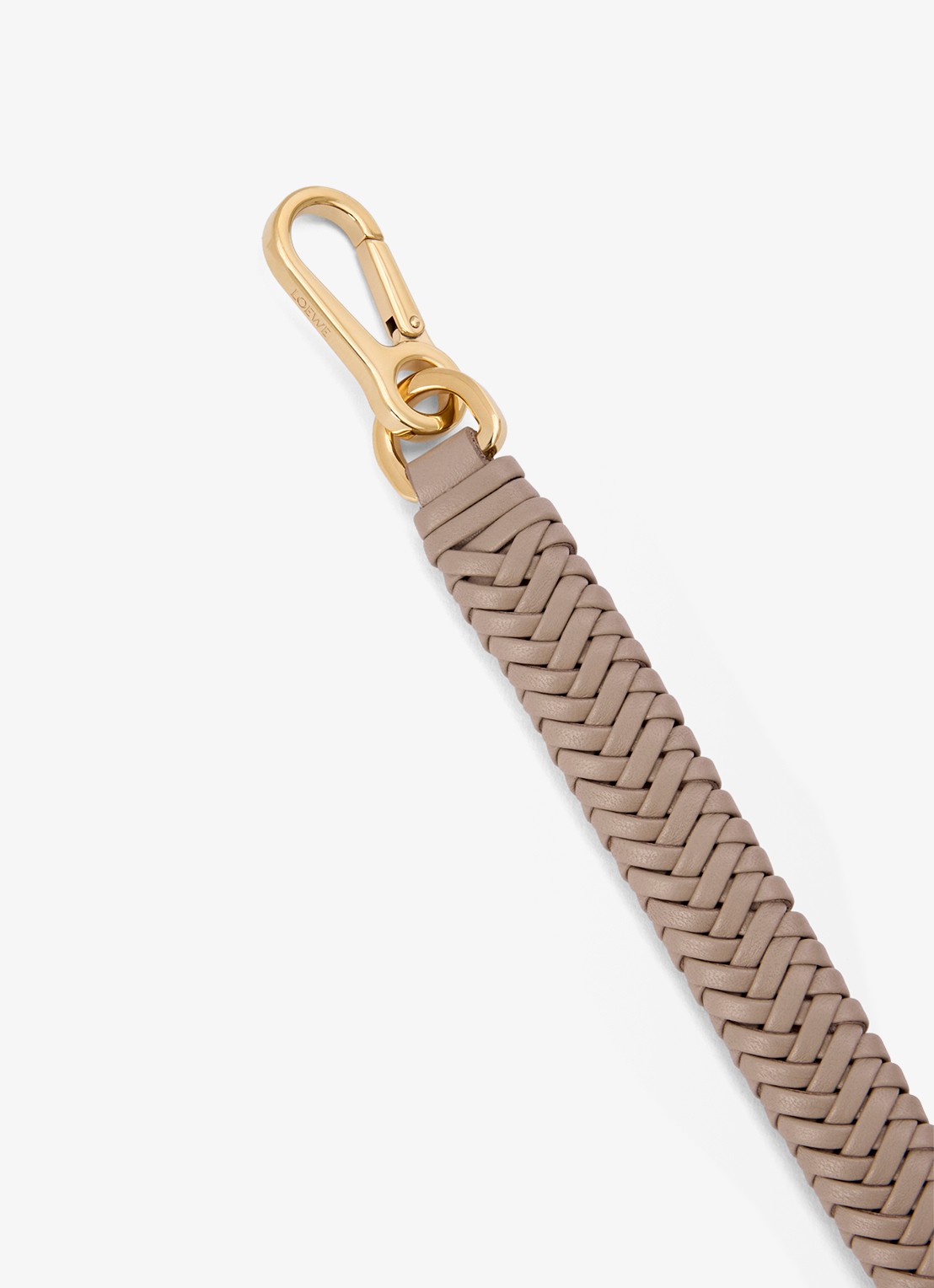 LOEWE Arrow schouderriem van kalfsleer - voorkant 2 zand