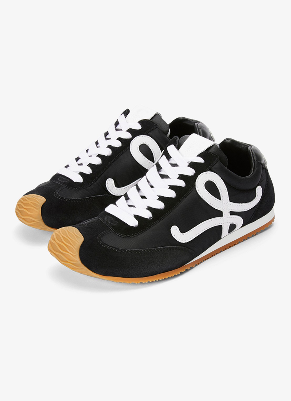 LOEWE Ballet Runner 2.0 sneaker met kalfsleren details - detail 3 zwart