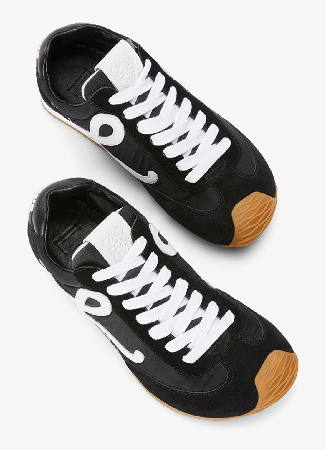 LOEWE Ballet Runner 2.0 sneaker met kalfsleren details - detail 4 zwart
