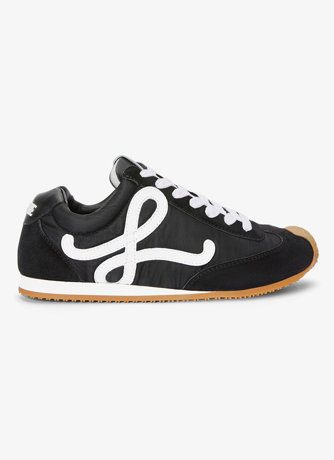 LOEWE Ballet Runner 2.0 sneaker met kalfsleren details - voorkant zwart