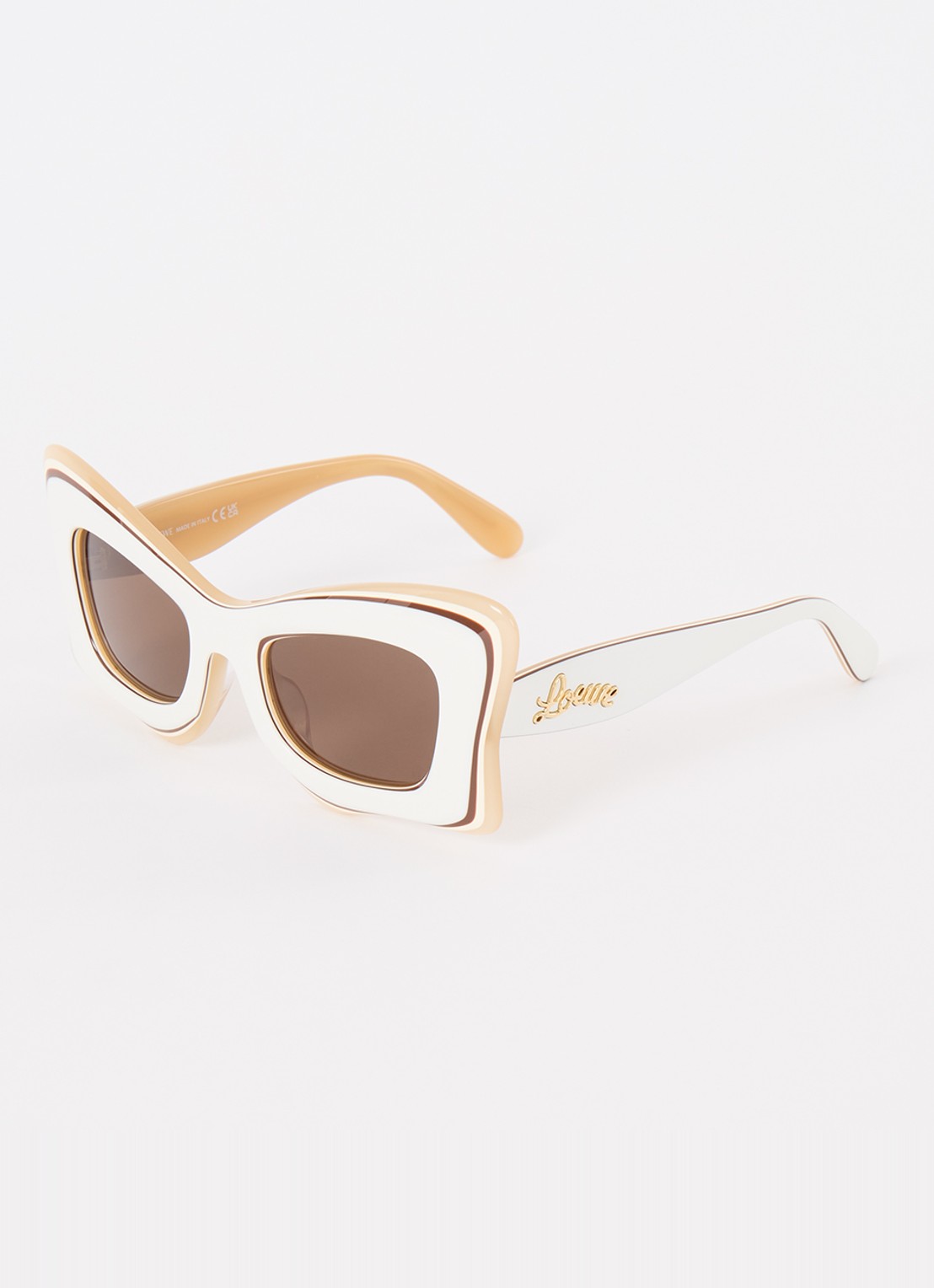 LOEWE Butterfly zonnebril LW40140U - voorkant ivoor