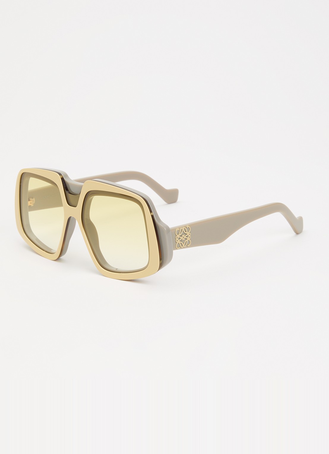 LOEWE Collage zonnebril LW40194I - voorkant beige