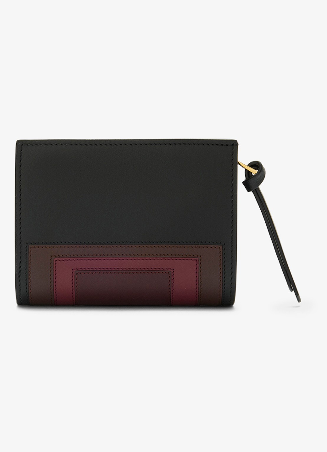 LOEWE Compact portemonnee van kalfsleer - achterkant 3 bordeauxrood